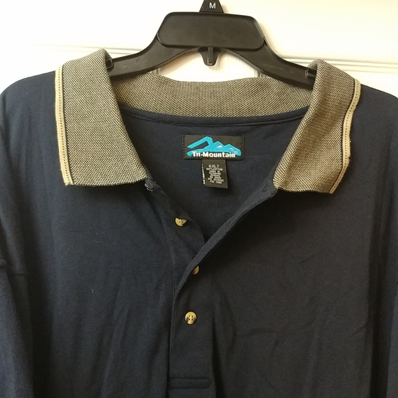 4/$15 🌻 TRI MOUNTAIN Size 6 XL T Collared Navy Polo - Picture 3 of 4